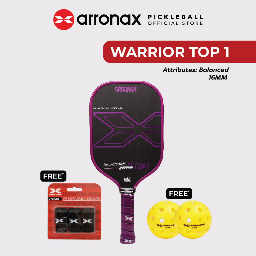 Warrior X Top 1 Pickleball Balanced Paddle (16mm)