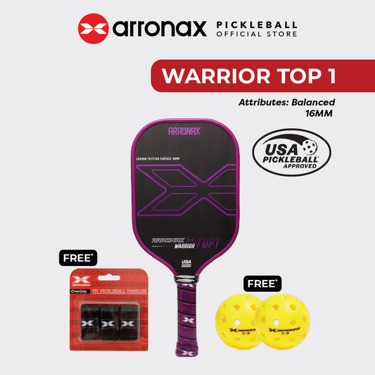 Warrior X Top 1 Pickleball Balanced Paddle (16mm)