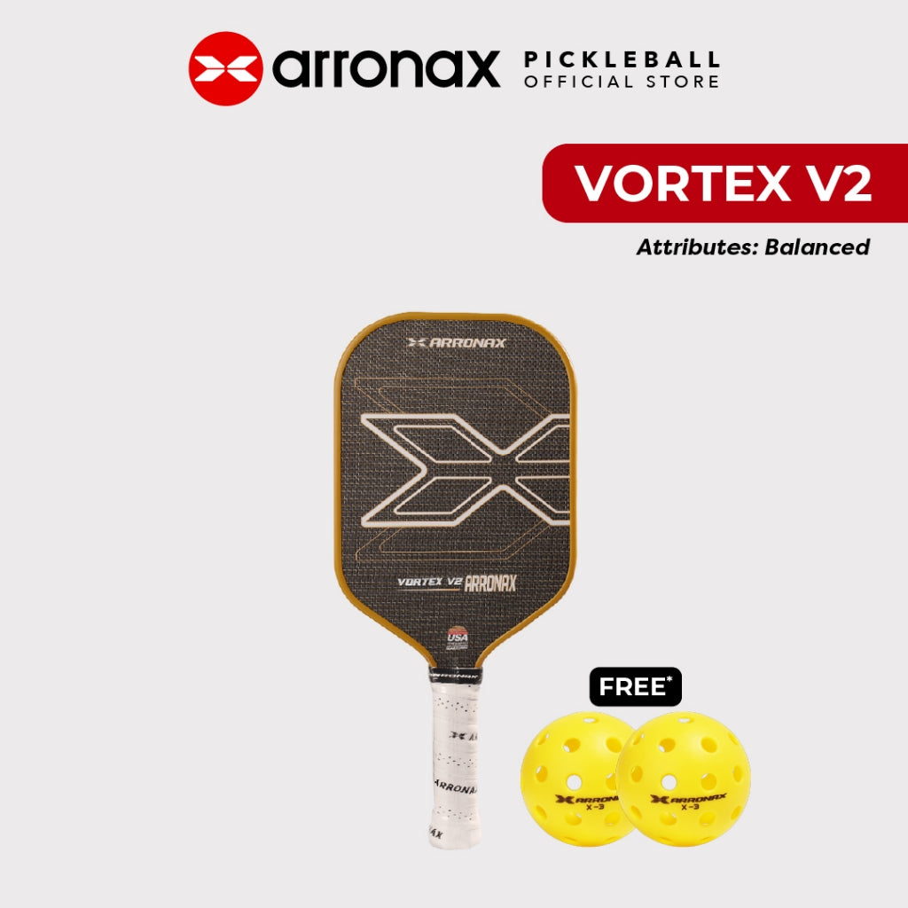 ARRONAX Vortex V2 Carbon Fiber Pickleball Paddle (16mm)