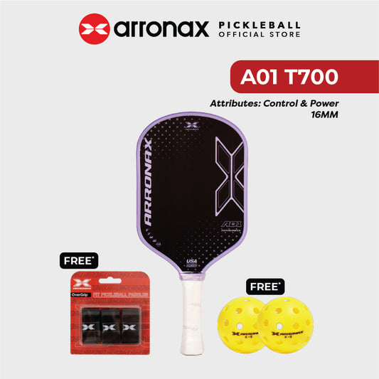 Arronax A01 Pro Series Anti-Shock Carbon Fiber T700 Pickleball Paddle