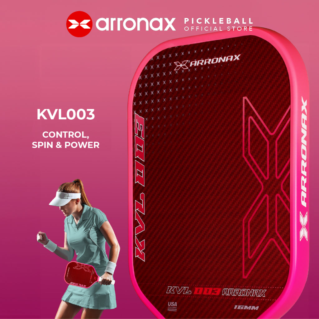 ARRONAX KVL003 Upgraded Premium Kevlar Pickleball Paddle (16mm)