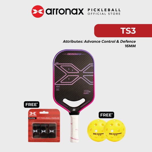 2024 Arronax Pickleball Paddle TS3-16MM Carbon Friction Surface