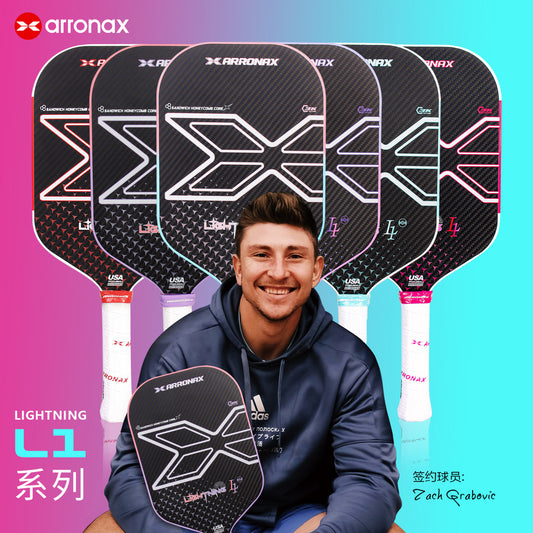 ARRONAX Lightning L1 Thermoformed 3K Carbon Pickleball Paddle – Power & Attack 16mm