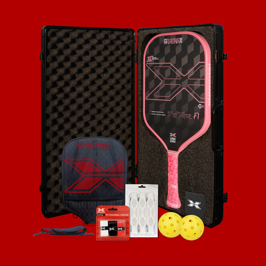 ARRONAX DETTFOREC F1 18K Carbon Fiber Control & Power Pickleball Paddle (16mm)